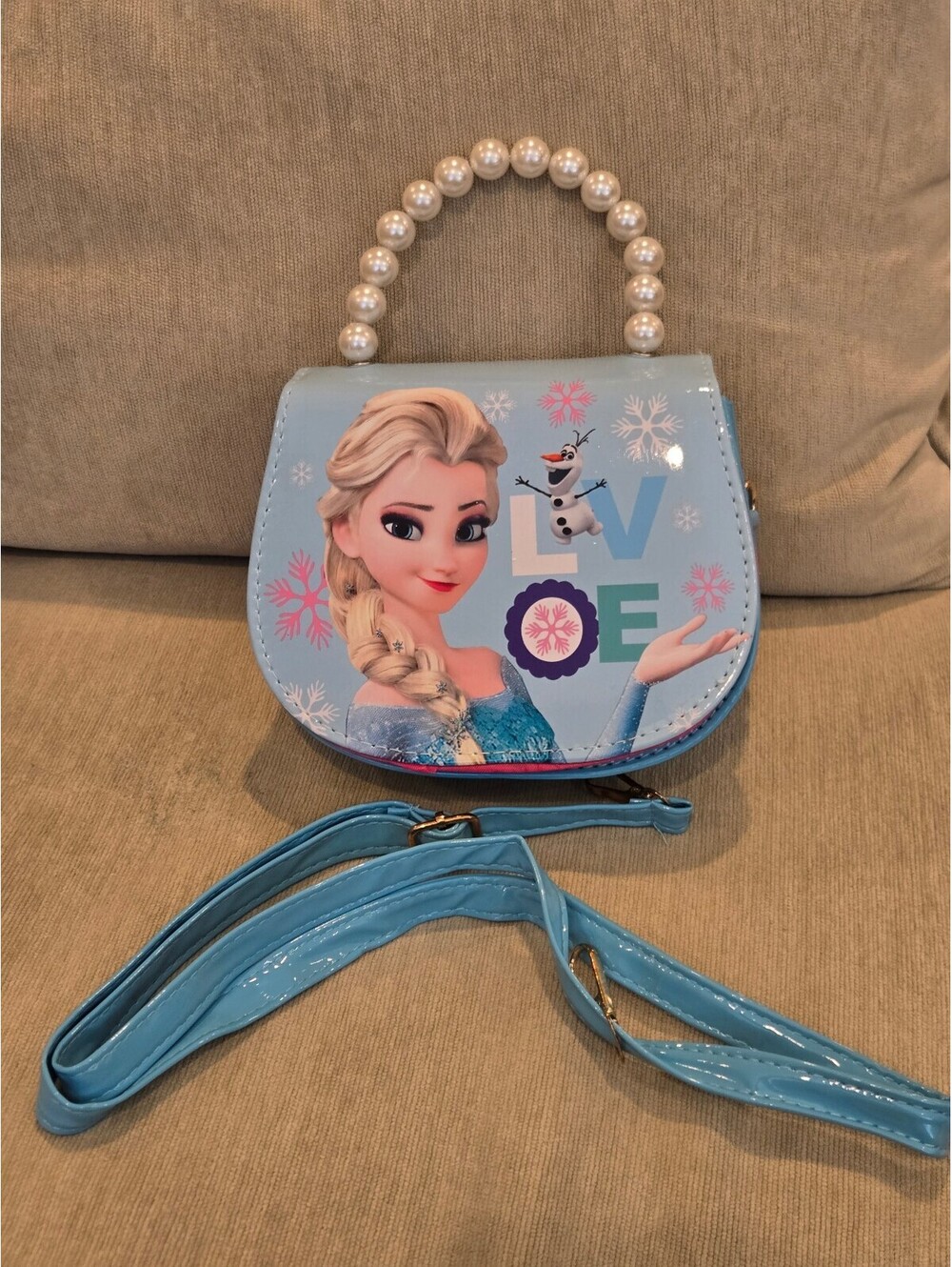 Disney Frozen Elsa blue crossbody purse
